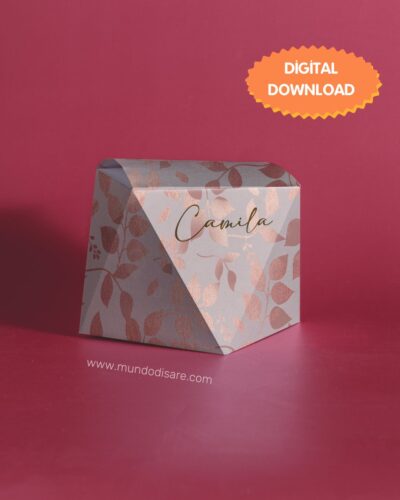 Plantilla caja diamante