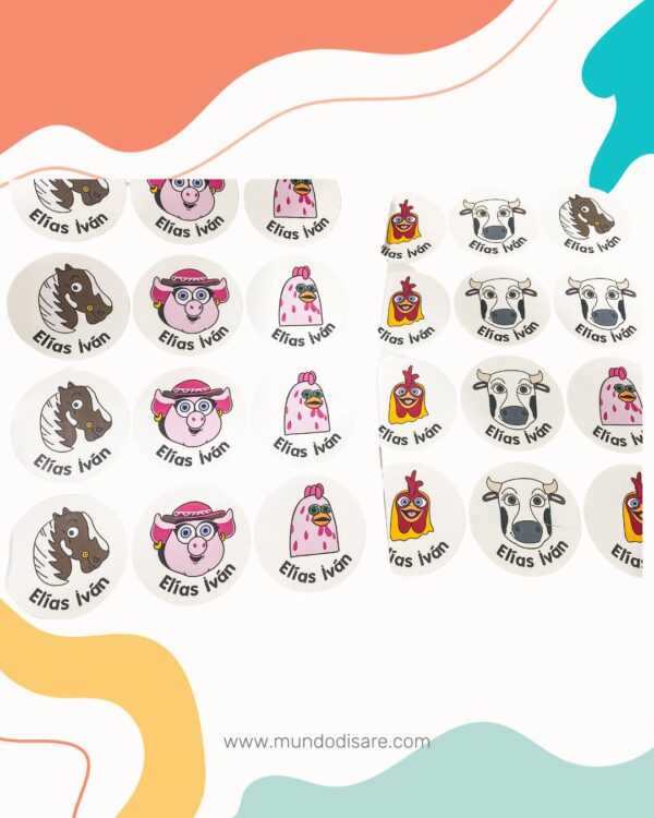 Stickers Redondos Glossy