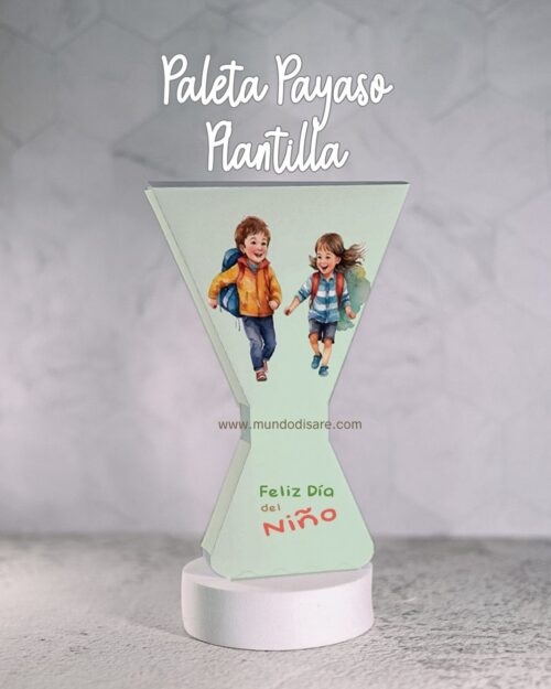 Template Envoltura Paleta Payaso