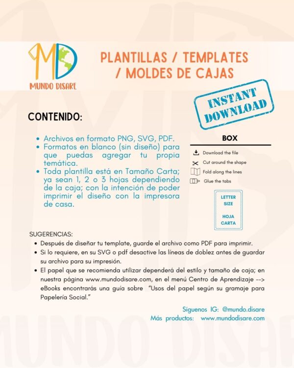 Farolillo Box Template - Imagen 2