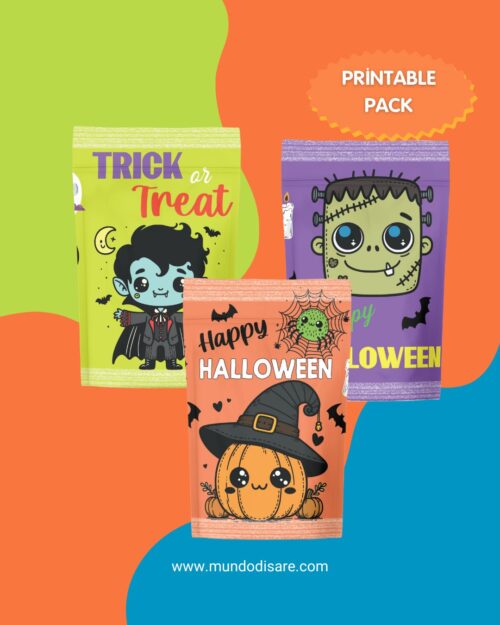 3 Chip bags Tierno Halloween Imprimibles