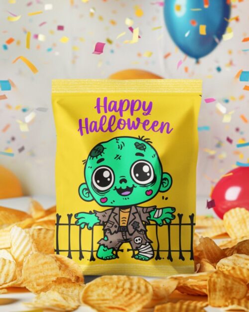 4 Chip Bag Halloween Imprimibles