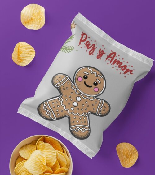 Chip Bags Navidad Imprimibles - Imagen 2