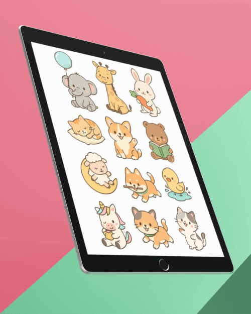 Stickers de Animales Tiernos