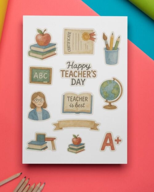 Stickers del Día del Maestro