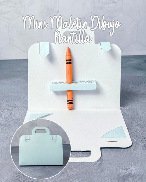 Plantilla Mini Maletín de Dibujo